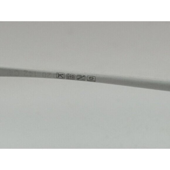 Round Clip-On Model 8031 48-20-142 White & Gold Sunglass / Eyeglass Frames - Picture 6 of 6